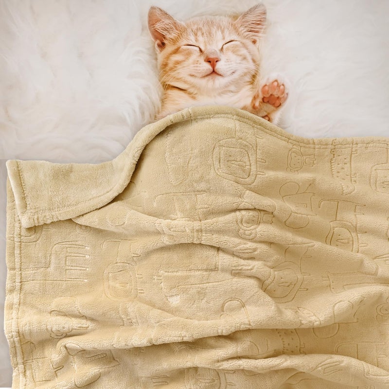 BORITAR 3D Printed Animal Baby Blanket Ultra Soft Fleece Blankets for Boys Girls, Warm and Lightweight Toddler Receiving Blanket for Crib Stroller, 30x40 Inch, Khaki - Image 5